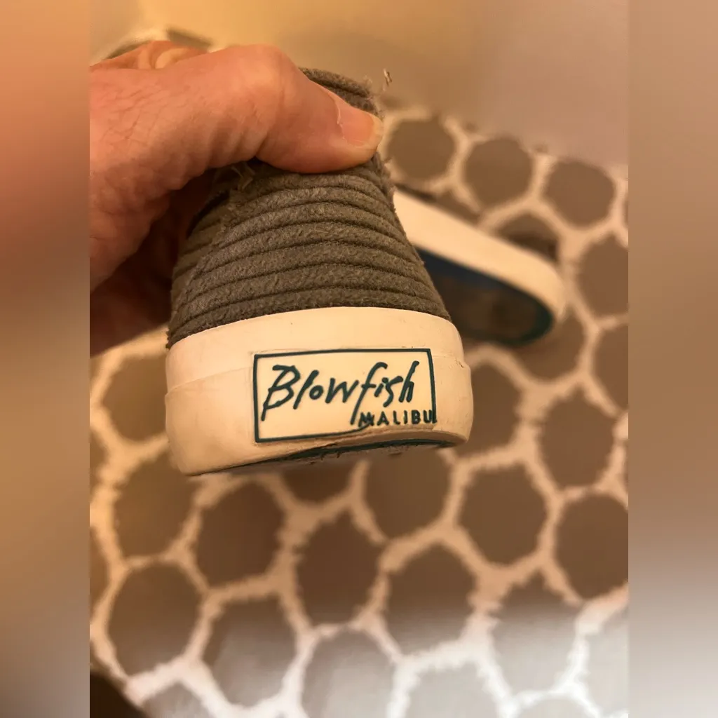 Blowfish Women's Brown Gray Corduroy Slip-On Sneakers retro boho streetwear - Image 8