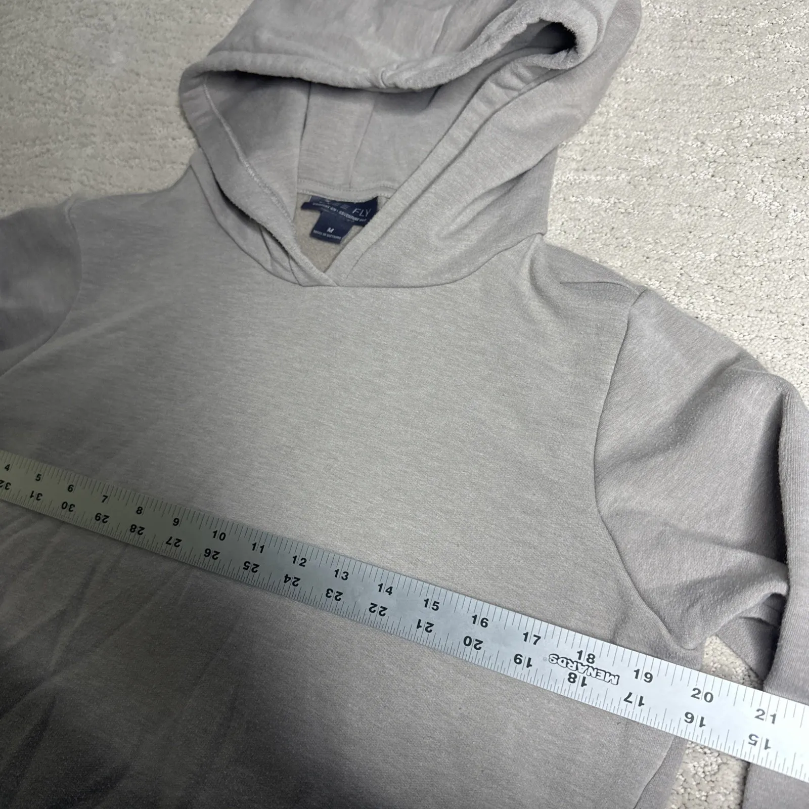 Women's Free Fly Medium Pullover Hoodie Sweatshirt Pocket Bamboo Gray - Image 3