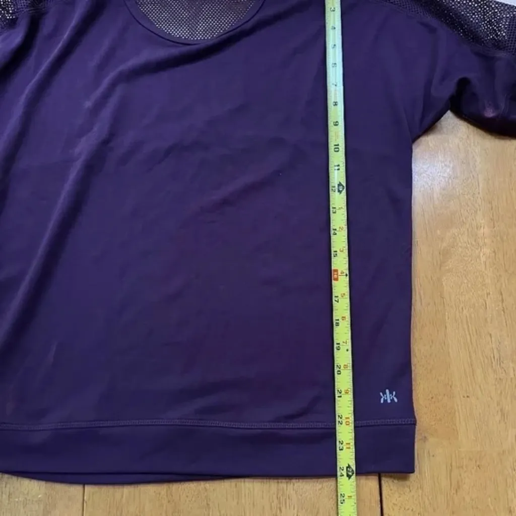 Kyodan Sz M Lightweight Open Mesh Long Sleeve Running Shirt Top Thumbholes - Image 9