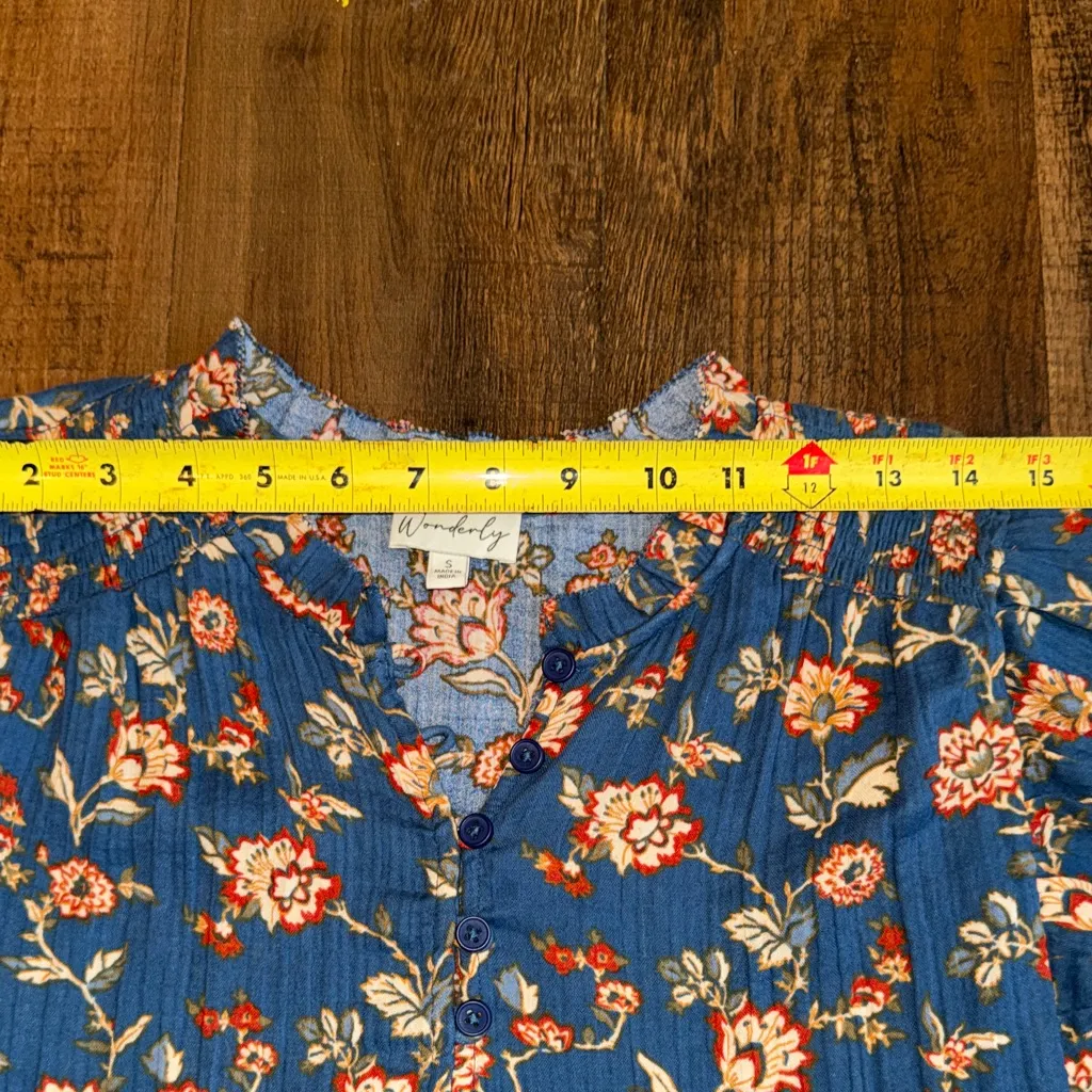 Wonderly Blue Floral Maxi Dress - Image 11