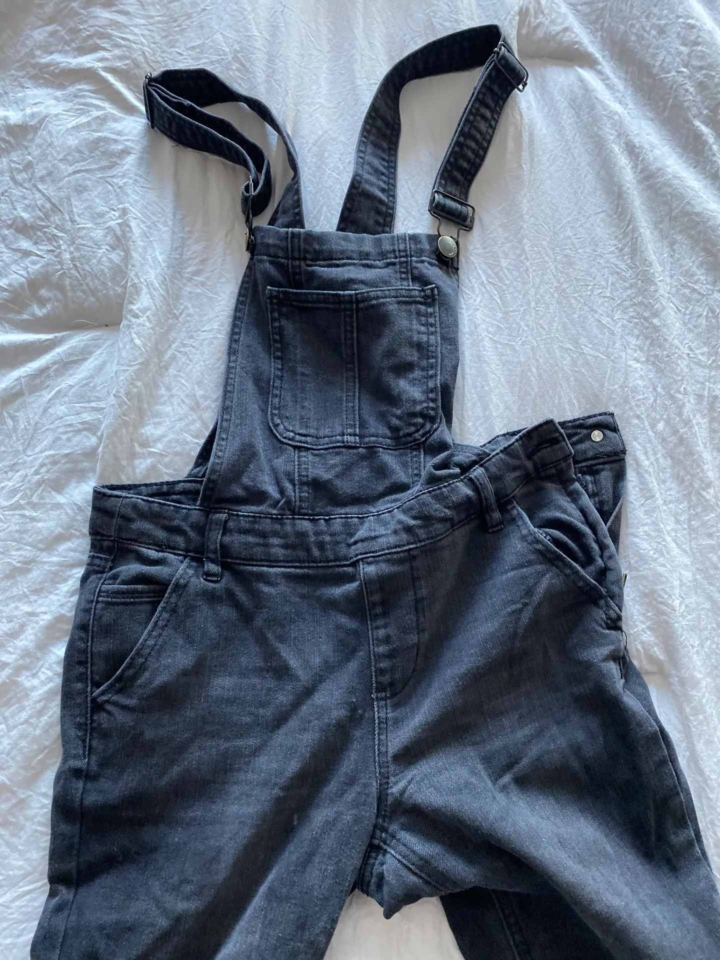 Black Skinny Jean Overalls Size 26 - Image 2