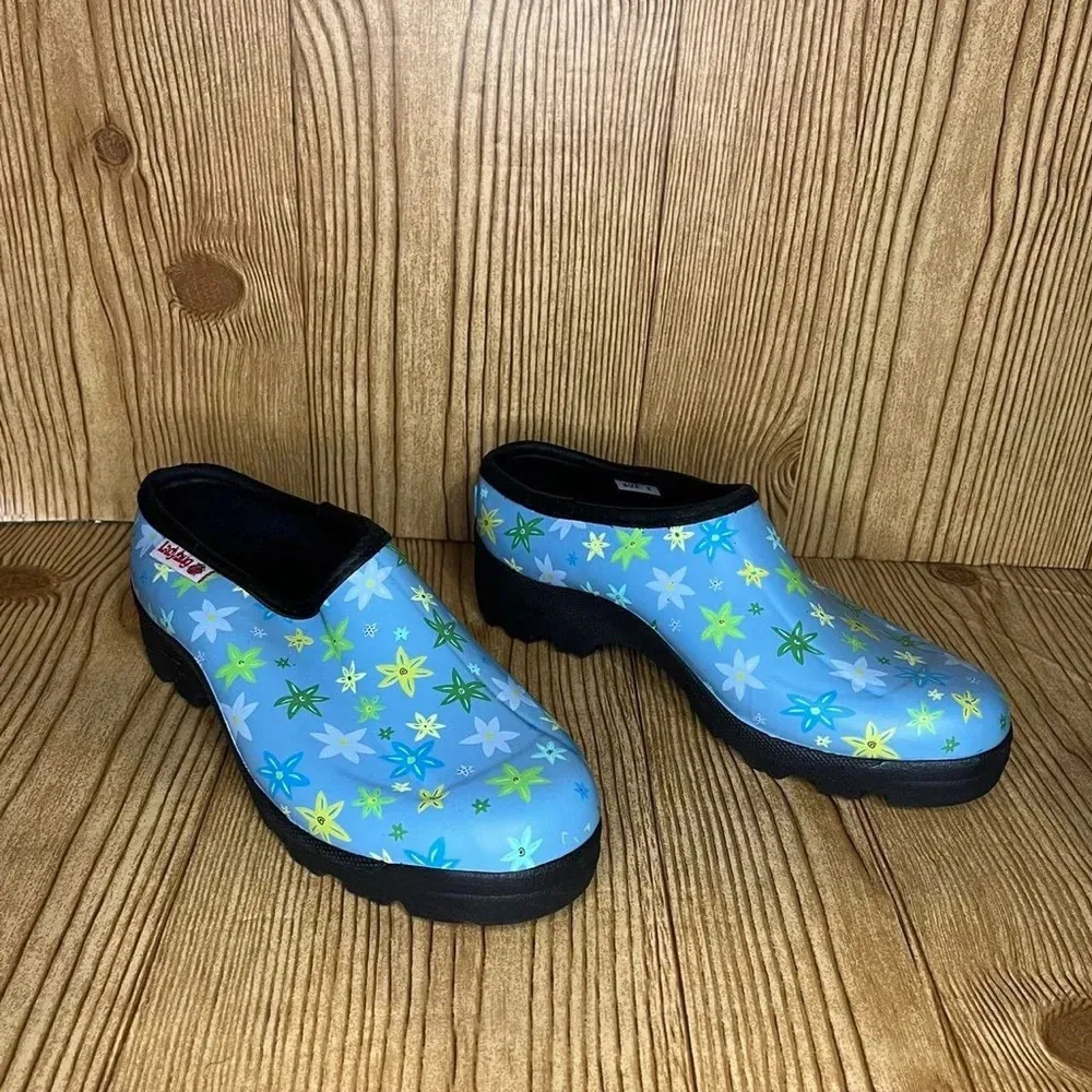 Ladybug Ranger light blue clog style waterproof gardening shoes Women’s… Size 6 - Image 2