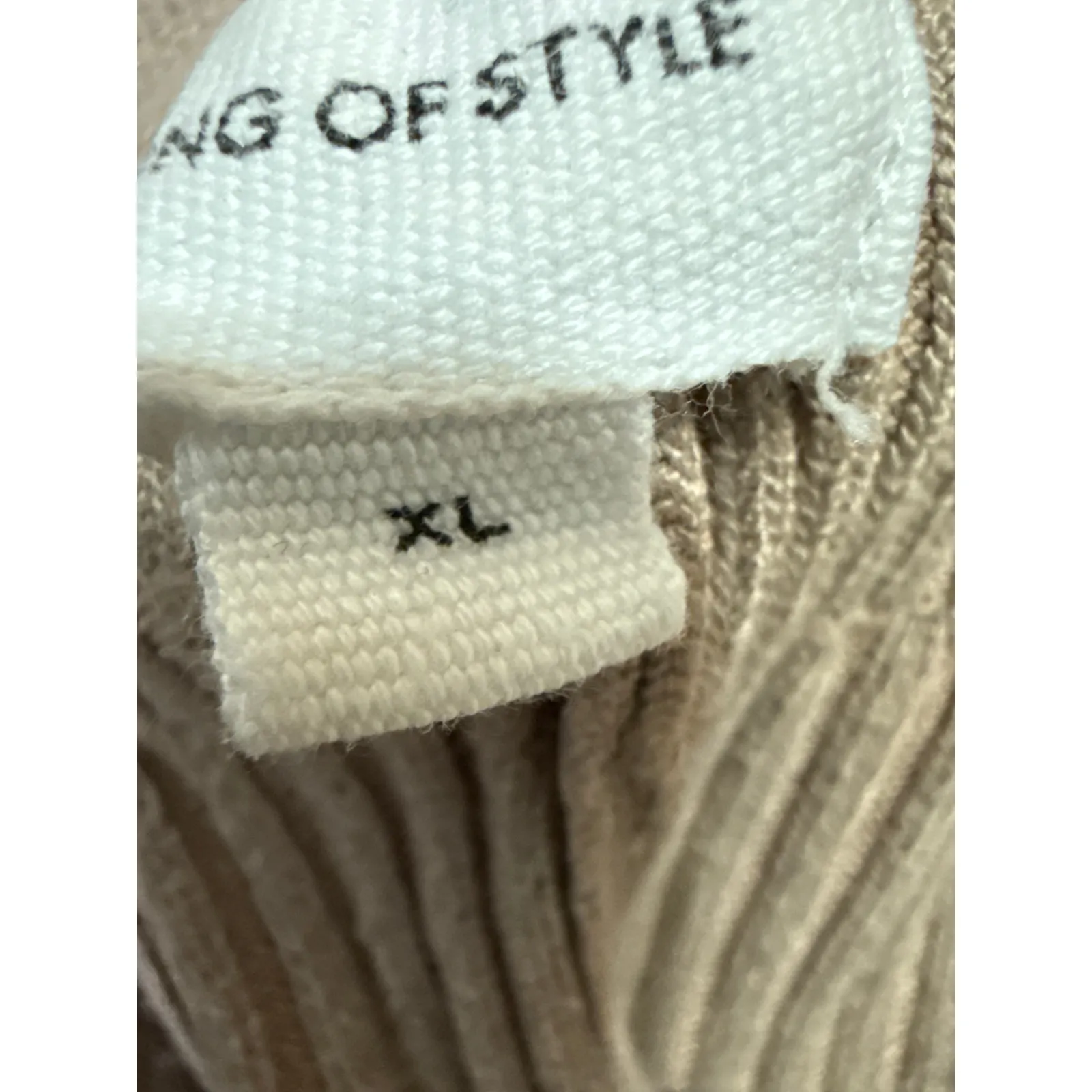 Song Of Style Tan Rib Knit High Waist Flared Bootcut Trousers Leggings Pants XL Gray - Image 7