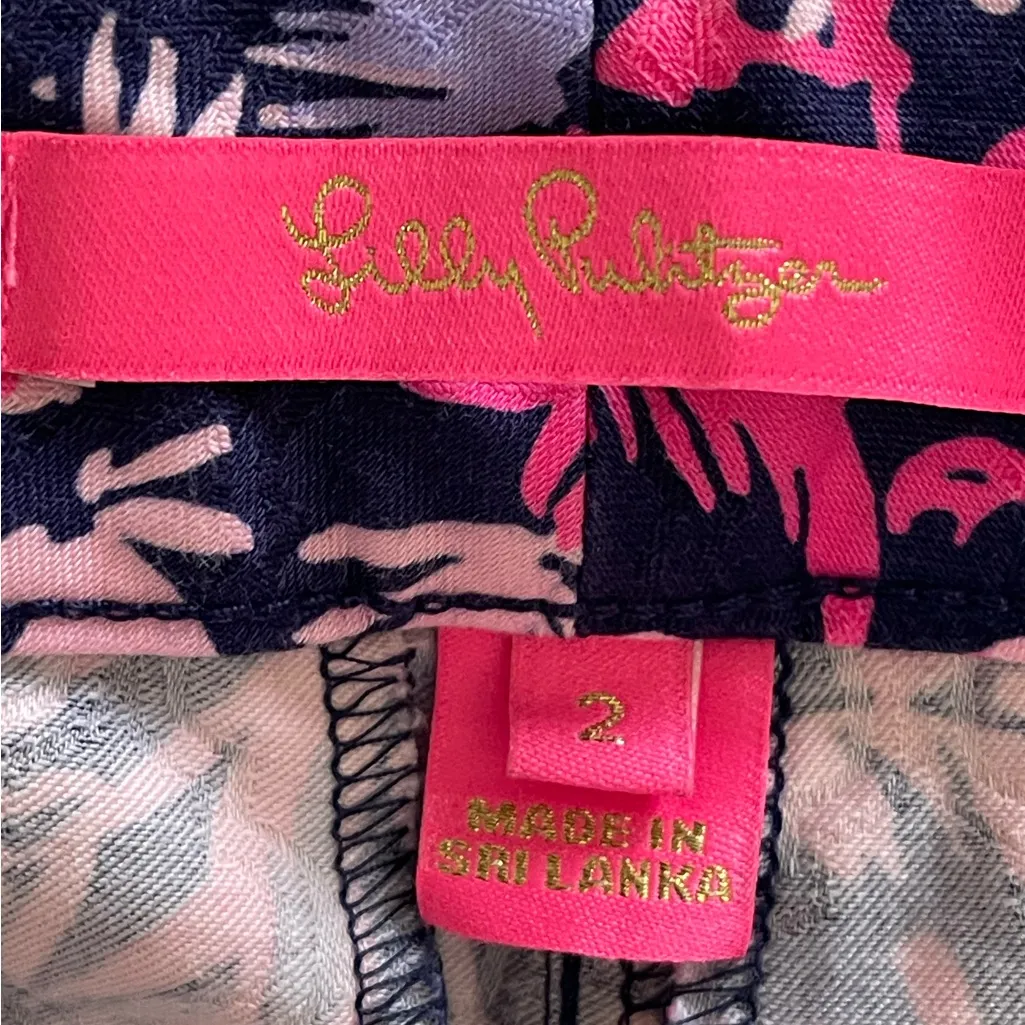 Lilly Pulitzer Kelly Ankle Pants Bright Navy Swing of Things size 2 - Image 4