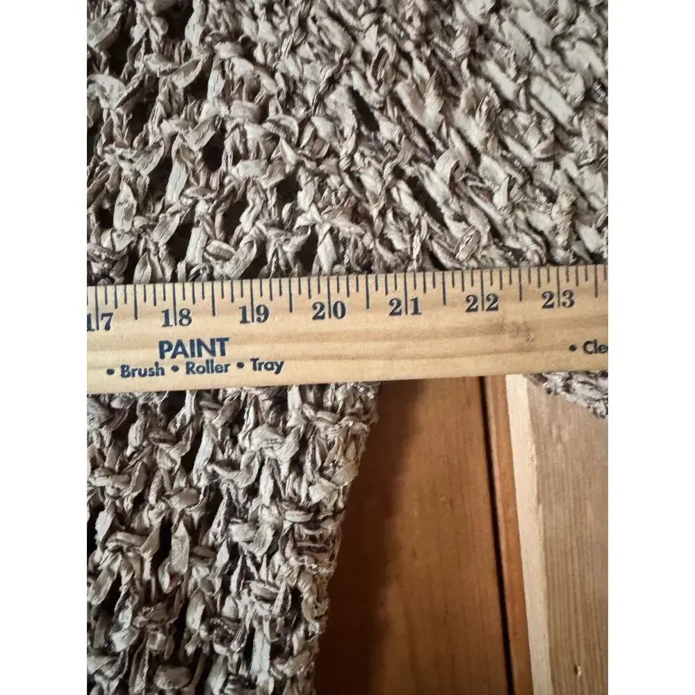 Sigrid Olsen open weave handmade silk blend sweater art to wear unique - Image 7