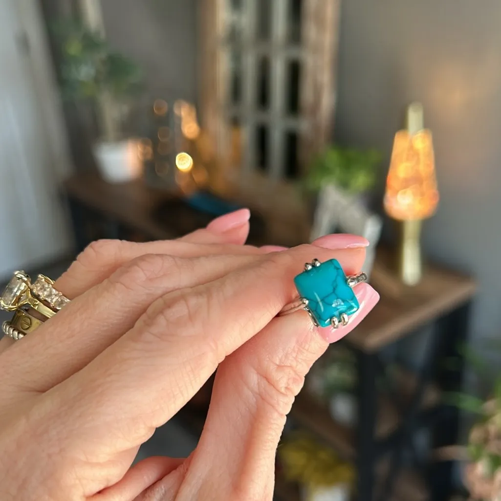 🩵Turquoise & Silver Ring•NWOT🩵 Blue - Image 3