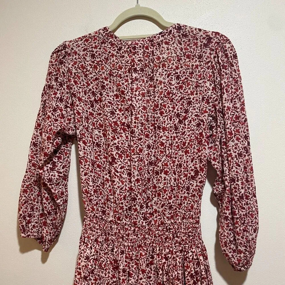 NEW Sundry Sz 2=US S Small Evereve Ditsy Smocked Dress Floral Blouson Mini Dress - Image 11