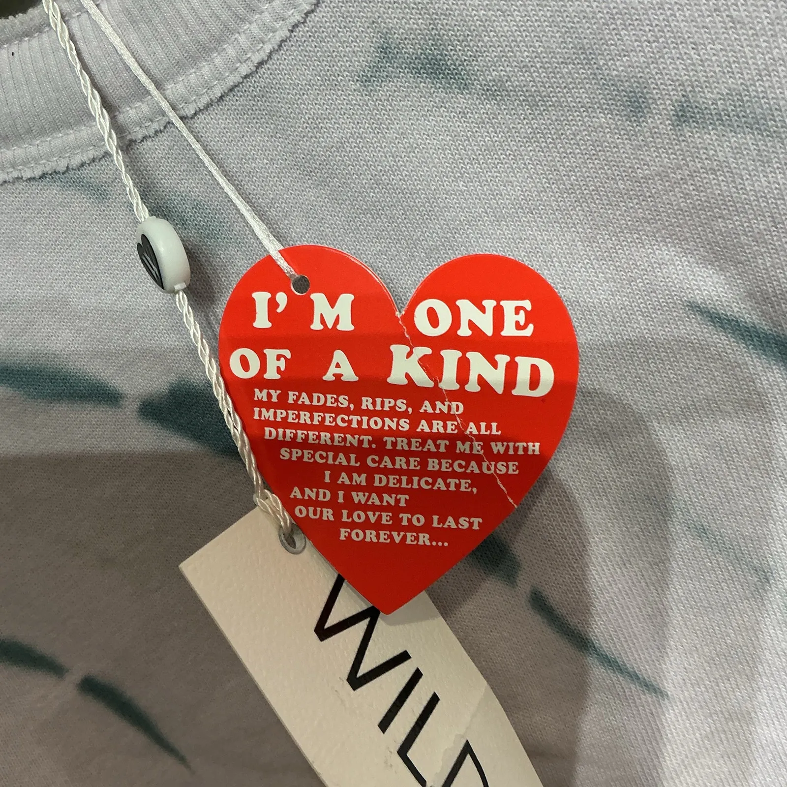 Wildfox Purple Olivia Spiral Dye Crop Boxy Pullover Sz S NWT - Image 5