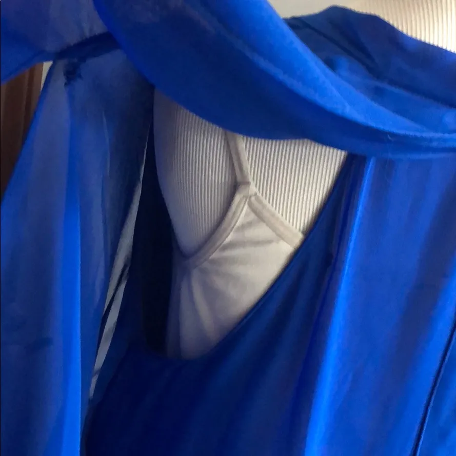 Gianni Bini royal blue unique blouse - Image 7