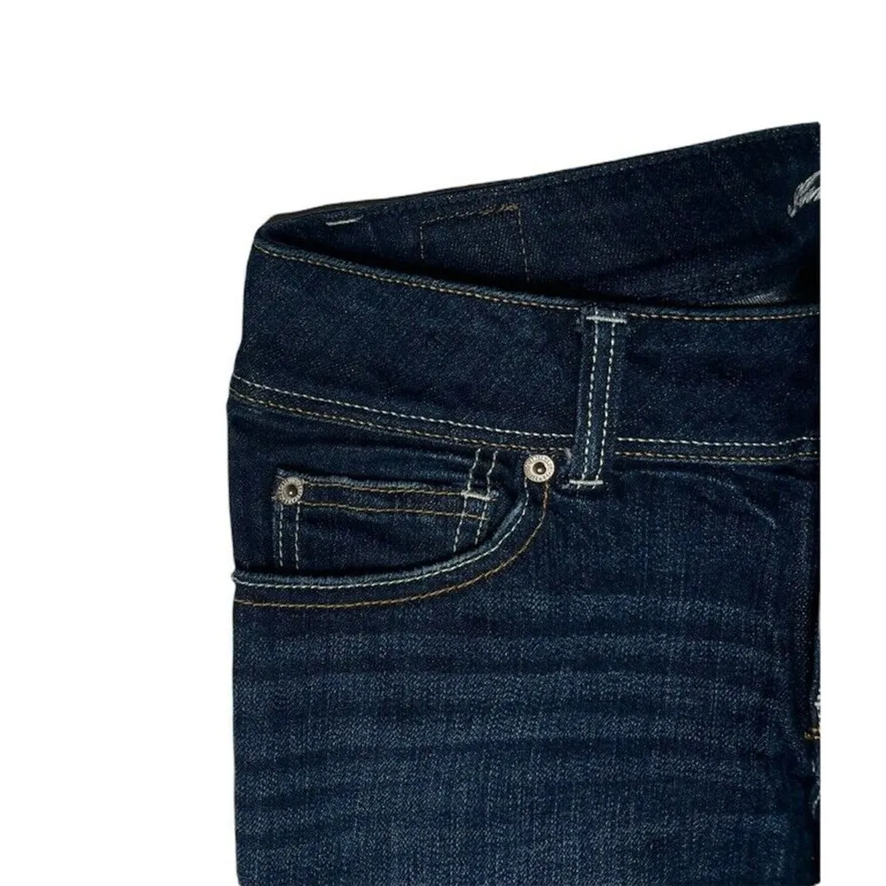 Womens American Eagle Stretch Slim Boot Bootcut Jeans Dark Wash Size 6 - Image 3