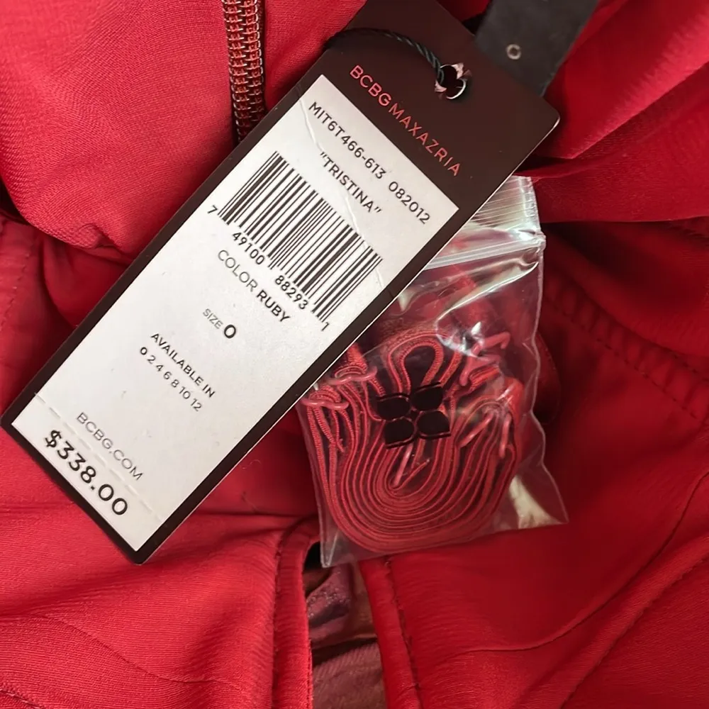 BCBGMaxAzria Ruby Tristina Mini Strapless Ruched Cocktail Dress - Image 10