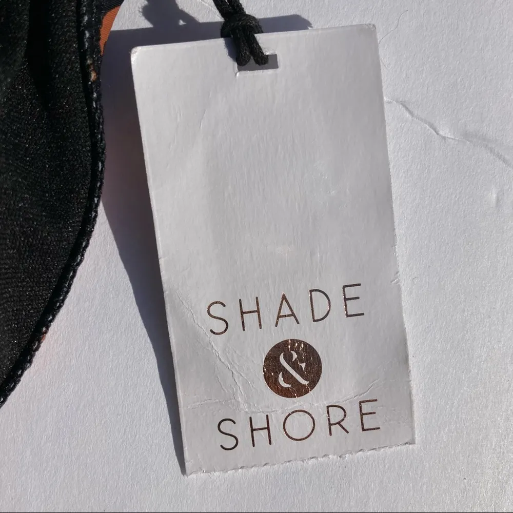 Shade & Shore Swimsuit L One Piece Animal Print High Neck Cheeky Zip Back NWOT - Image 10