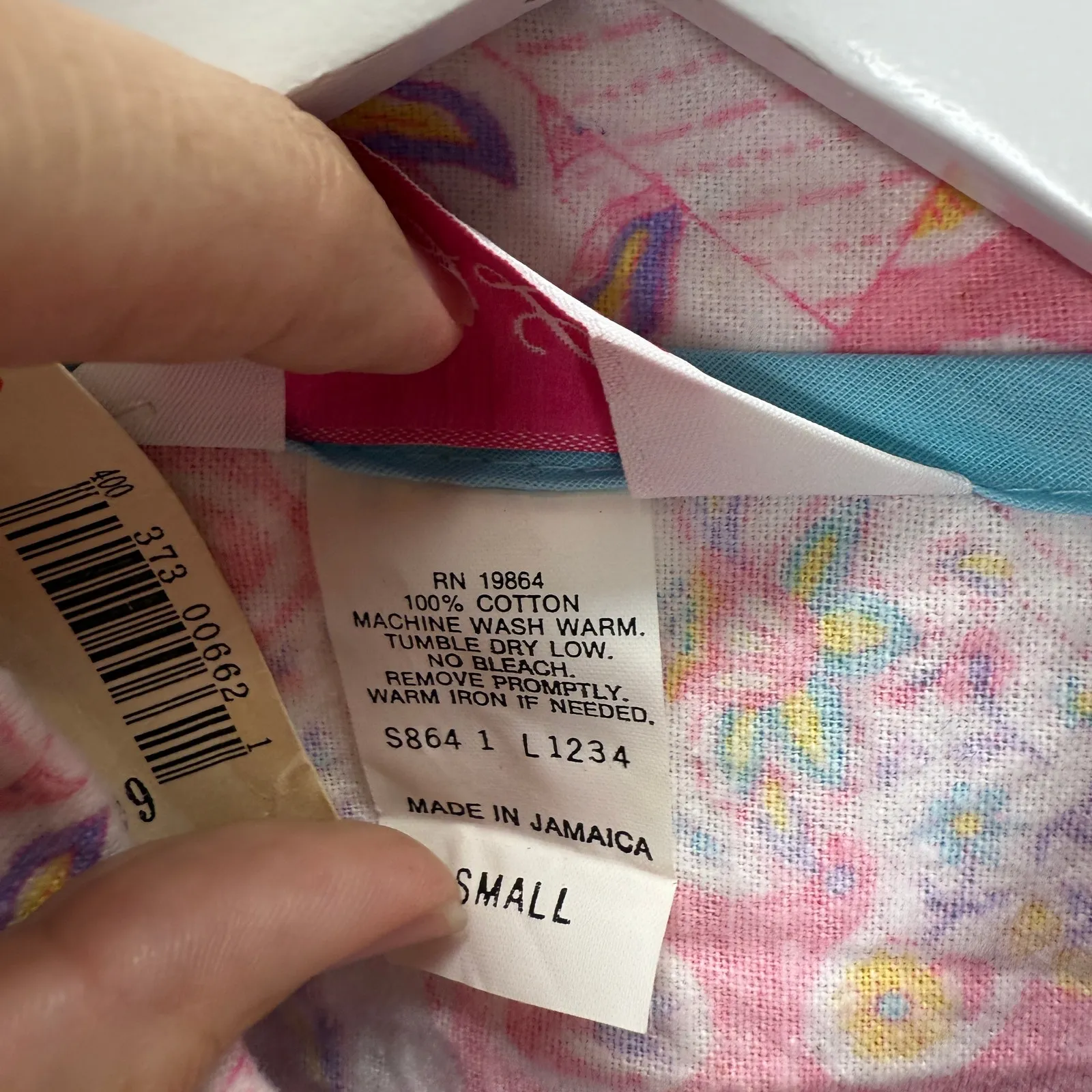 Vintage Lovely Lady Flannel Snap Button Robe House Coat S Pink Retro Floral New - Image 4