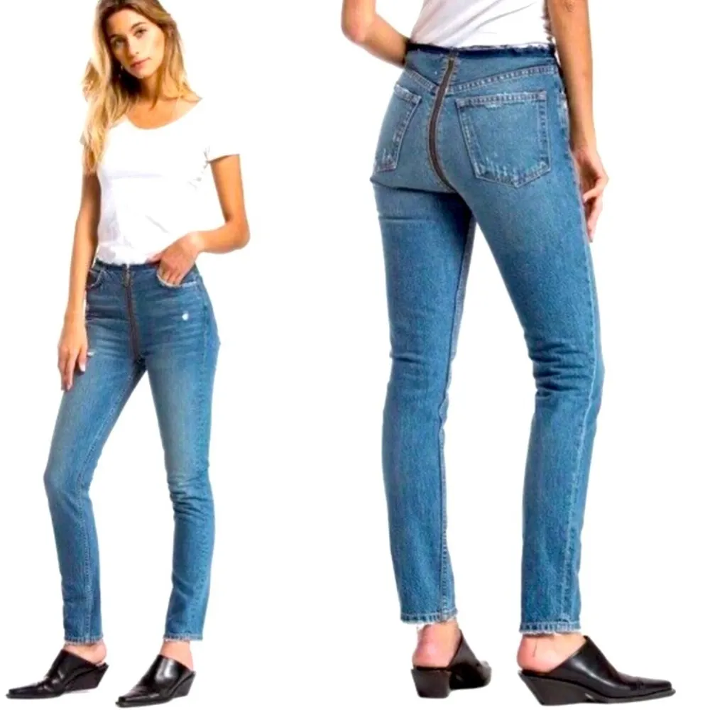 Boyish by her zipper jeans boho  contemporary skinny denim designer spring - Image 2
