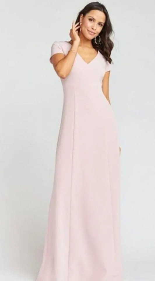 Show Me Your Mumu Geneva V-Neck A-Line Gown Rose - Image 2