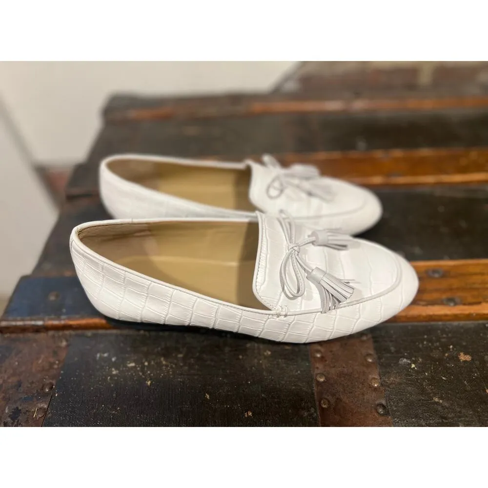 Women’s Ann Taylor Ursula Croco Tassel Loafer 7.5 - Image 2