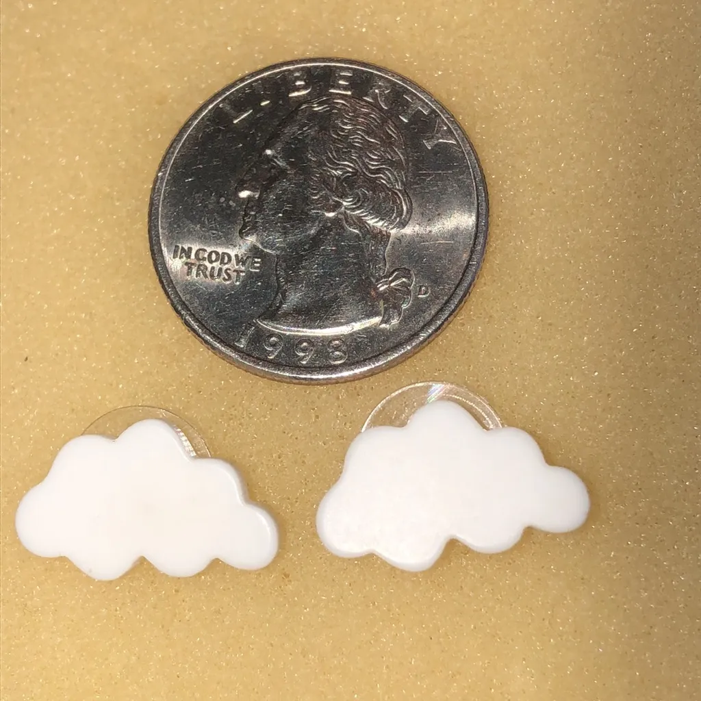 White Cloud Boho Earrings - Image 4