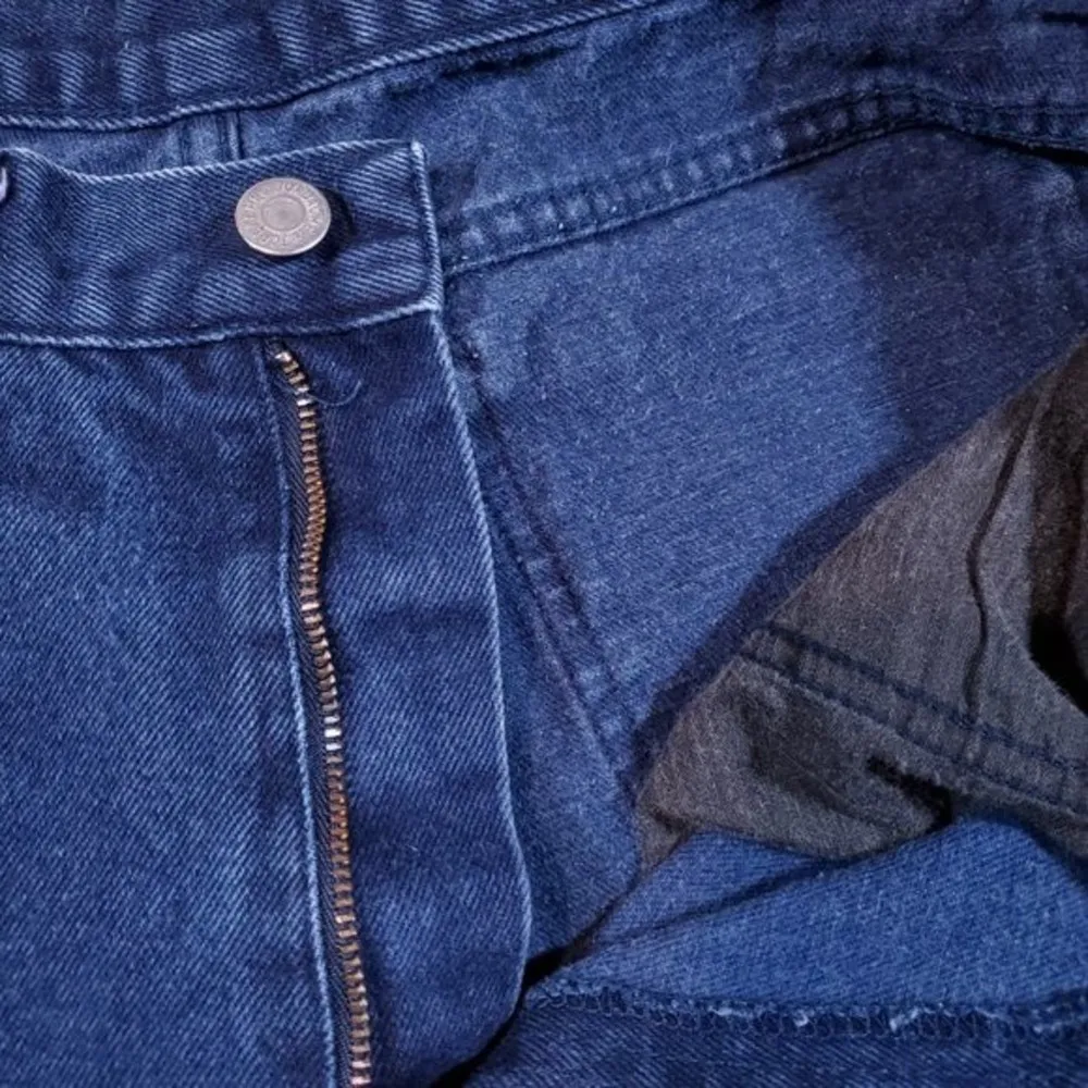 Vintage Size 32 Jordache High Rise Mom Jean Shorts Dark Wash Baggy Relaxed - Image 7