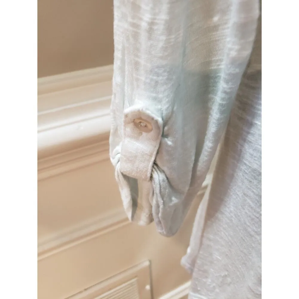 Bandolino Women's Gray Solid 100% Viscose Scoop Neck Long Sleeve Top Blouse XXL - Image 5