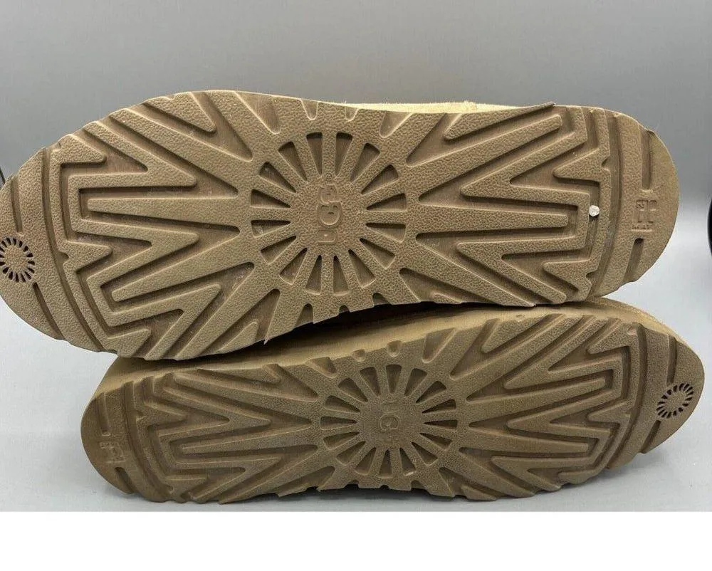 UGG Amie Classic Slim Chestnut Suede Shearling Women’s Wedge Boots Size 9 - Image 8