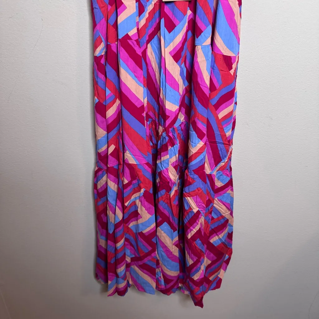 Abel The Label Printed Tiered Maxi Dress - Image 8