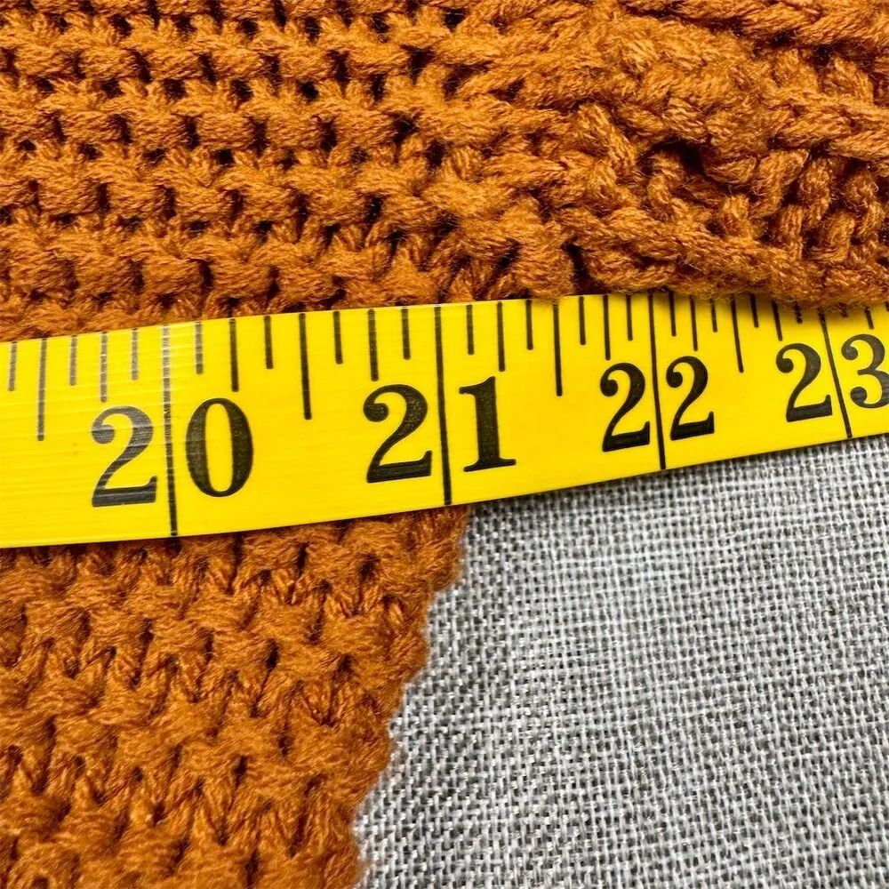 Women's Slouchy Button Back V-Neck Pullover Sweater Size Medium - Image 6