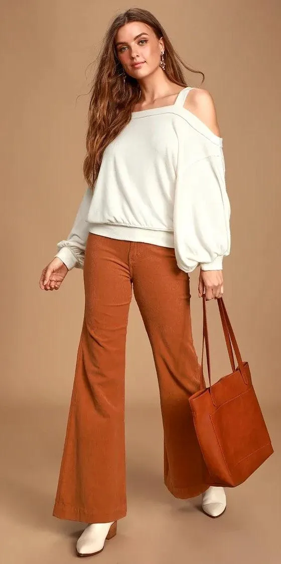 Free People One Shoulder Sweater - Image 4