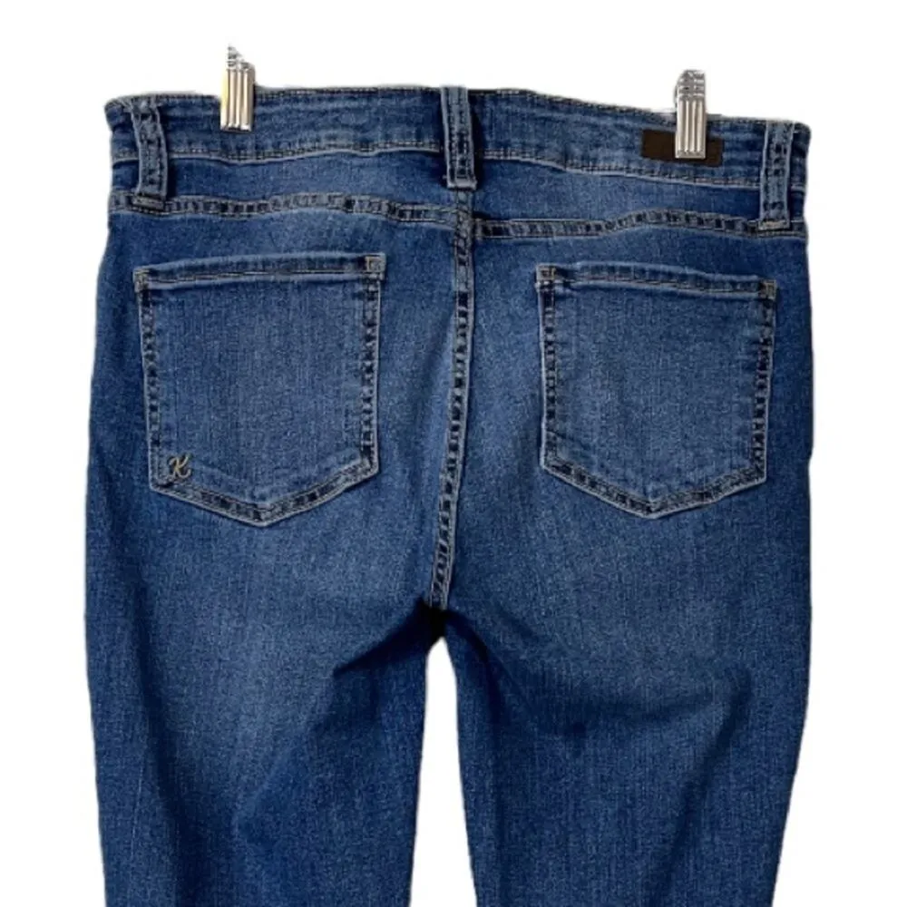 Kut from the Kloth Women's Jeans Toothpick Skinny Distressed Mid Rise Size 8 - Image 4