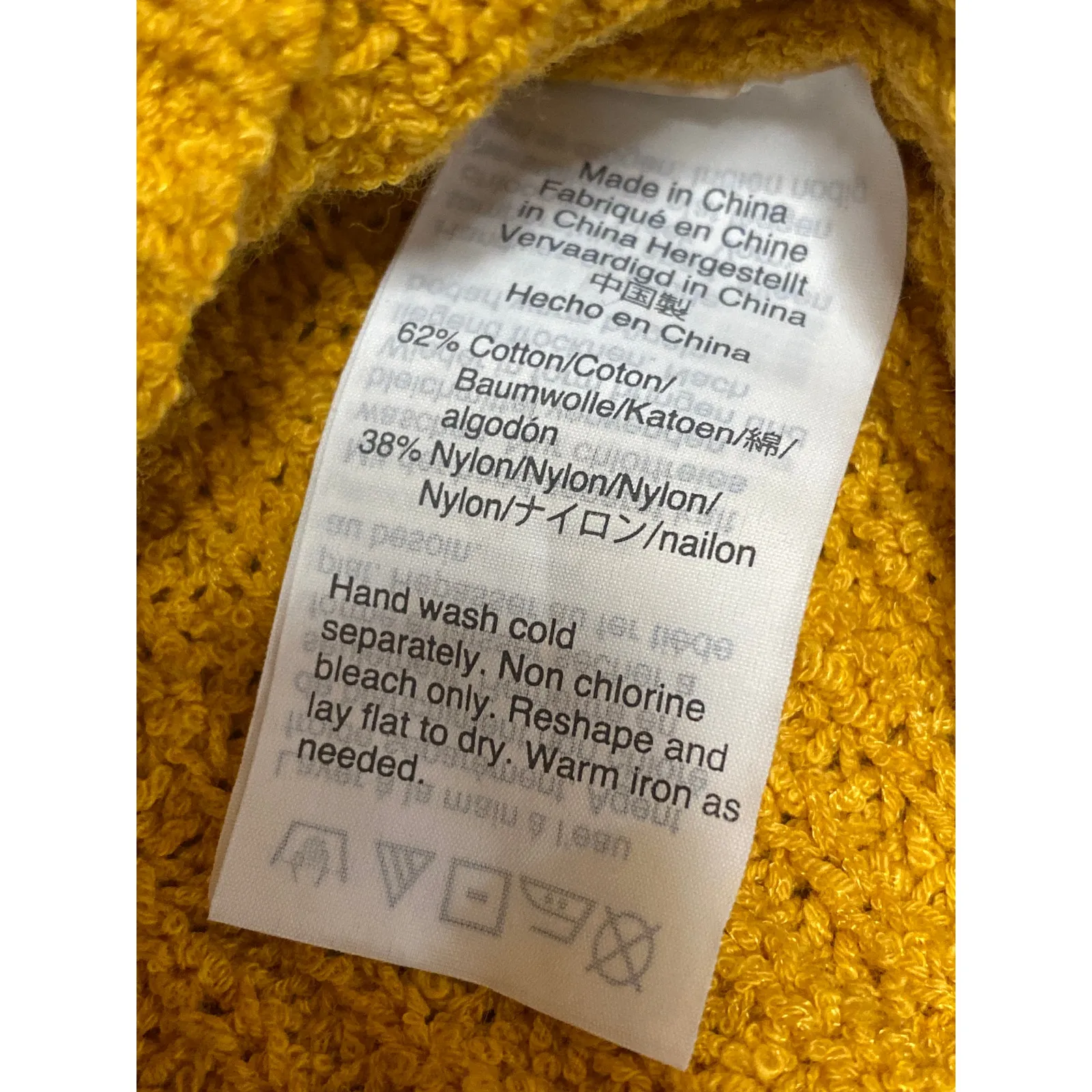 Madewell Mustard Yellow Ribbed Knit Sleeveless Scoop Neck Sweater Tank Top Sz S - Image 4