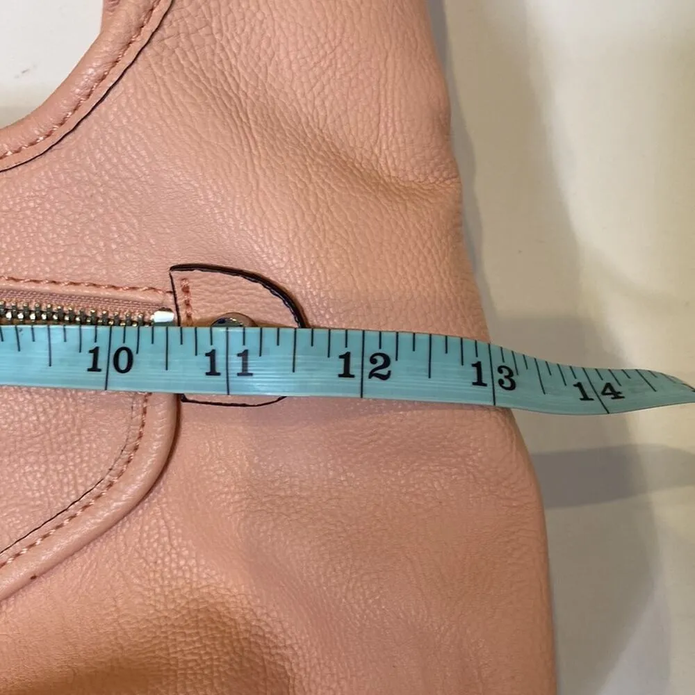 Simply Vera Vera Wang Light Pink Shoulder Bag Zipper Closure Faux Leather - Image 14