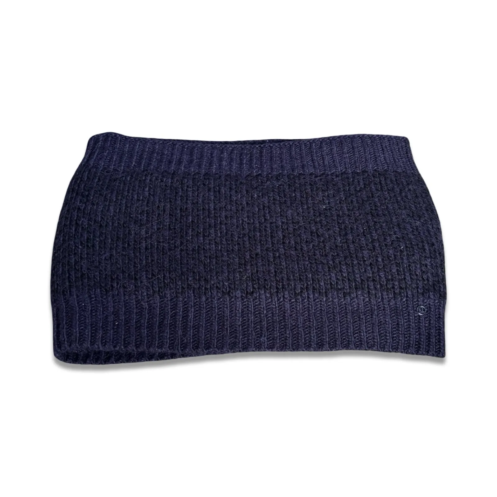 Lululemon Dark Purple Knit Infinity Scarf Ribbed Winter Cozy Layer Outdoor Warm - Image 5