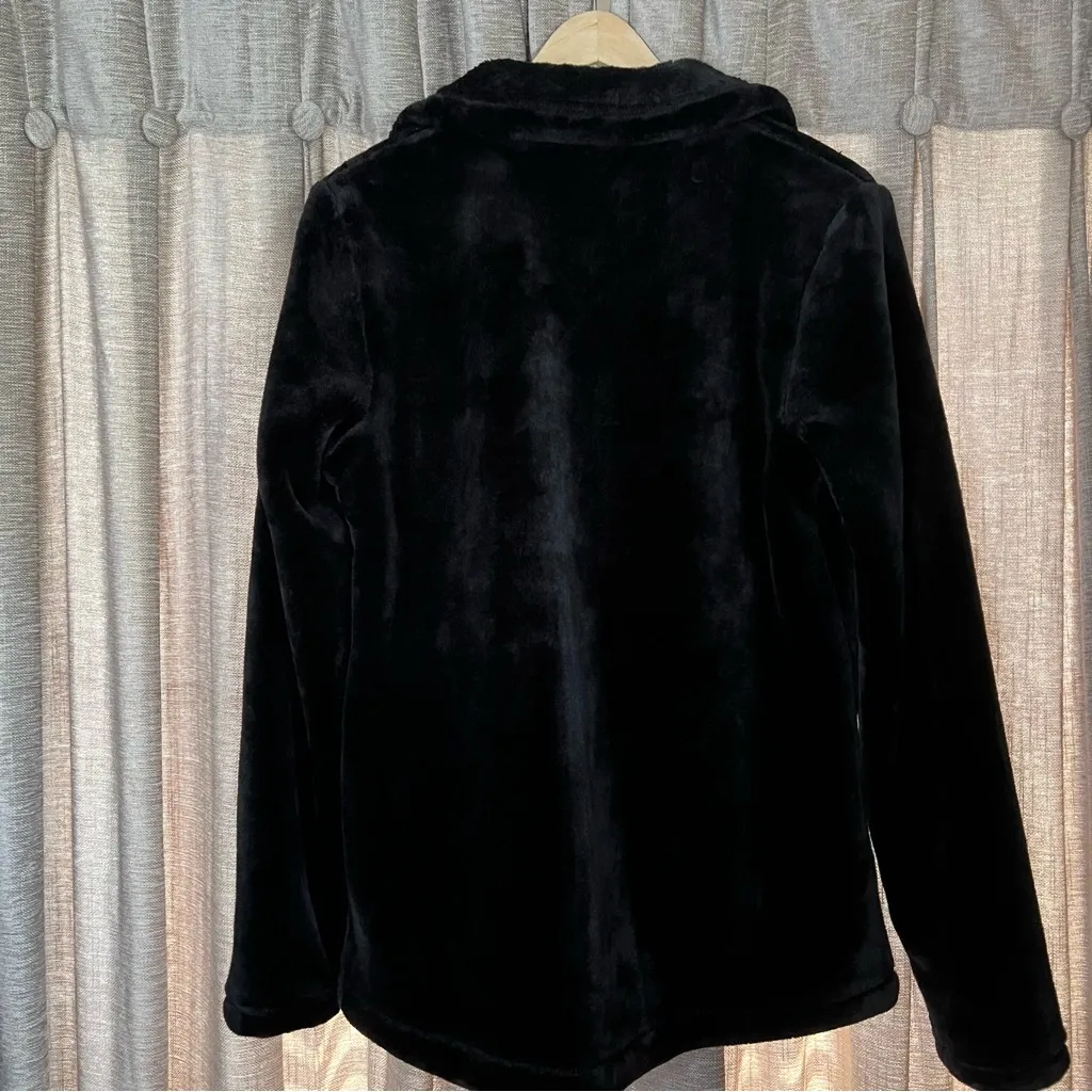 32 Degrees Black Zip Up Teddy Jacket Size Medium - Image 9