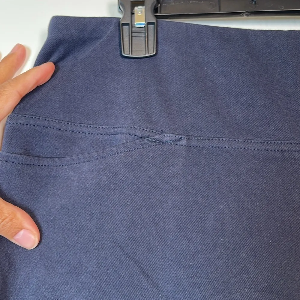 J Jill Wearever Collection Navy/Black Pull On Pants Size Large Pet EUC #0630-OC - Image 4