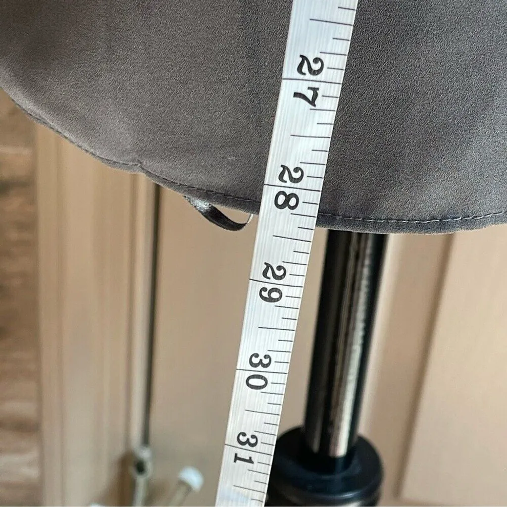 Juicy Couture Gray Shoulders Cut outs V-Neck Top with rhinestones Sz L - Image 14