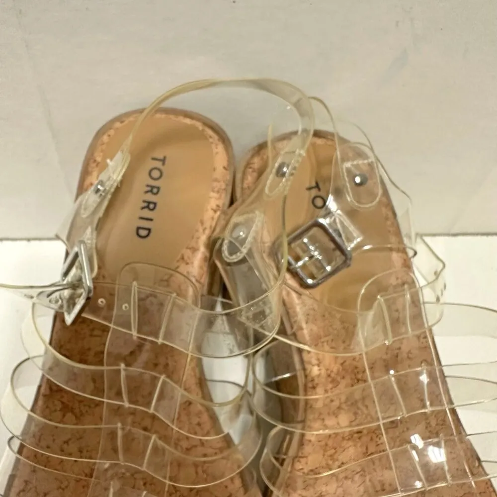 Torrid Lucite Cage Platform Heel Sandal - Image 8