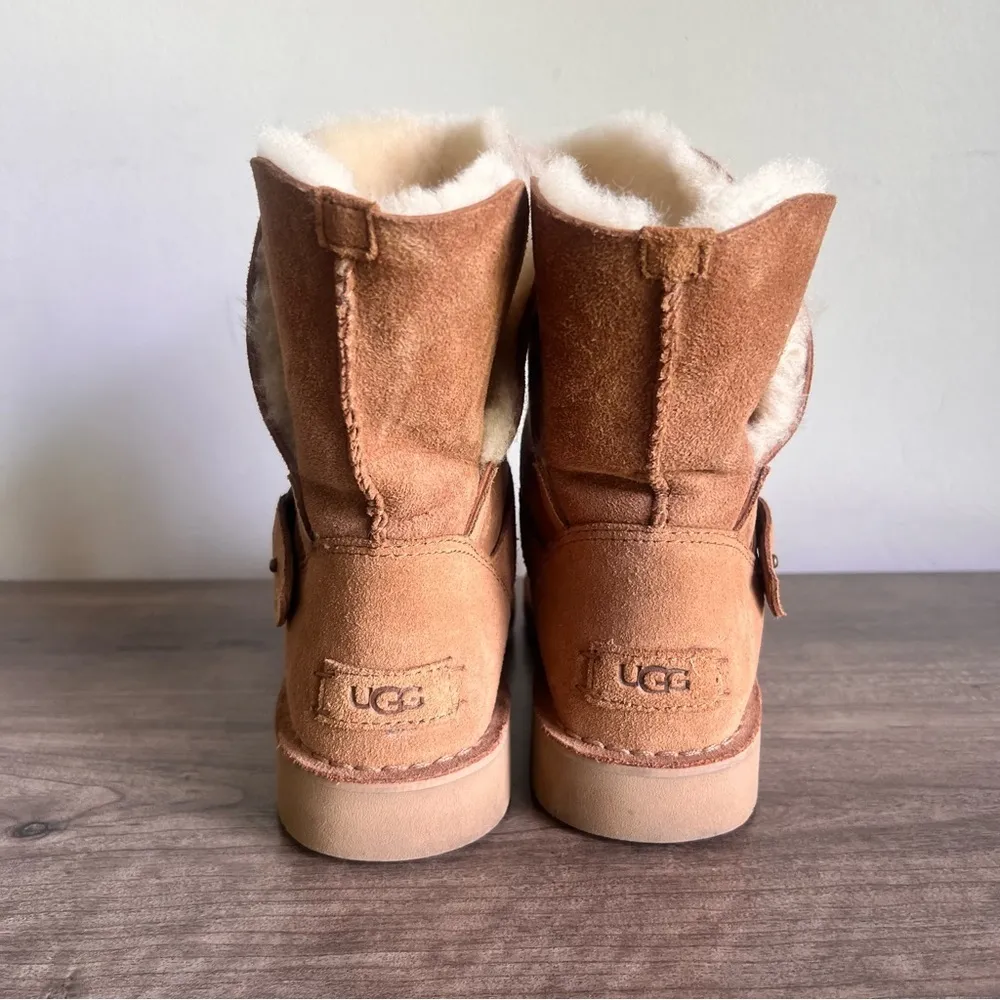 Ugg Syden Fur Lined Chestnut Boot Women’s Size 8 #539 - Image 4
