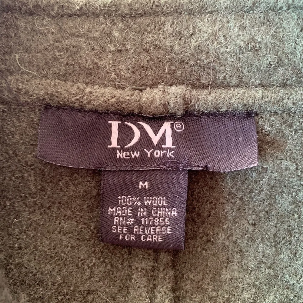 Green Wool Double Breasted Coat Size M - Image 4