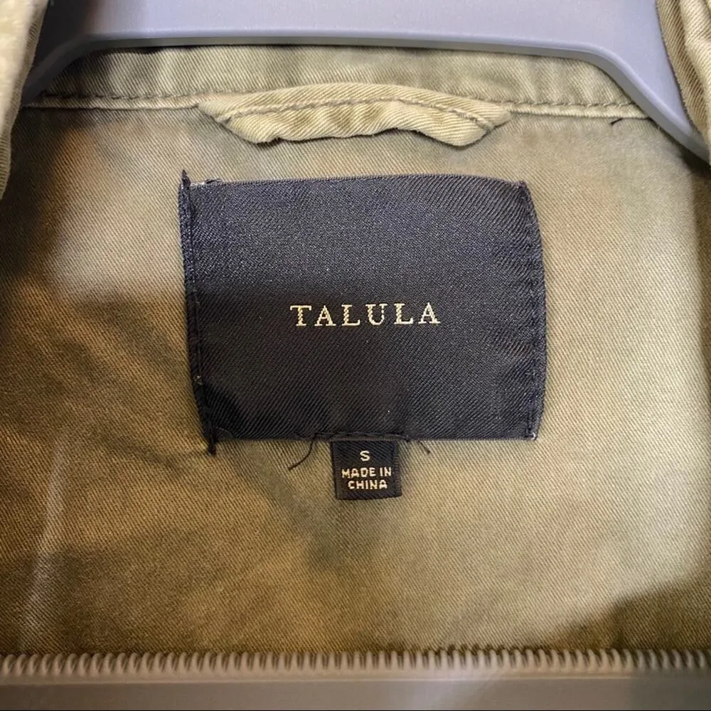 Aritzia Talula Trooper Green Hooded Utility Jacket S - Image 6