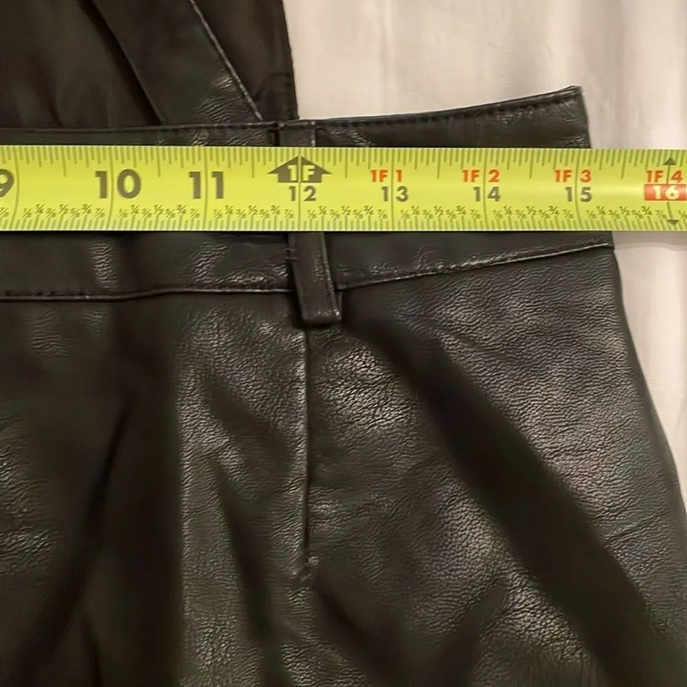 Jack by BB Dakota Black Faux Leather Twice Shy Overall Dress Womens Sz Small NEW - Image 4