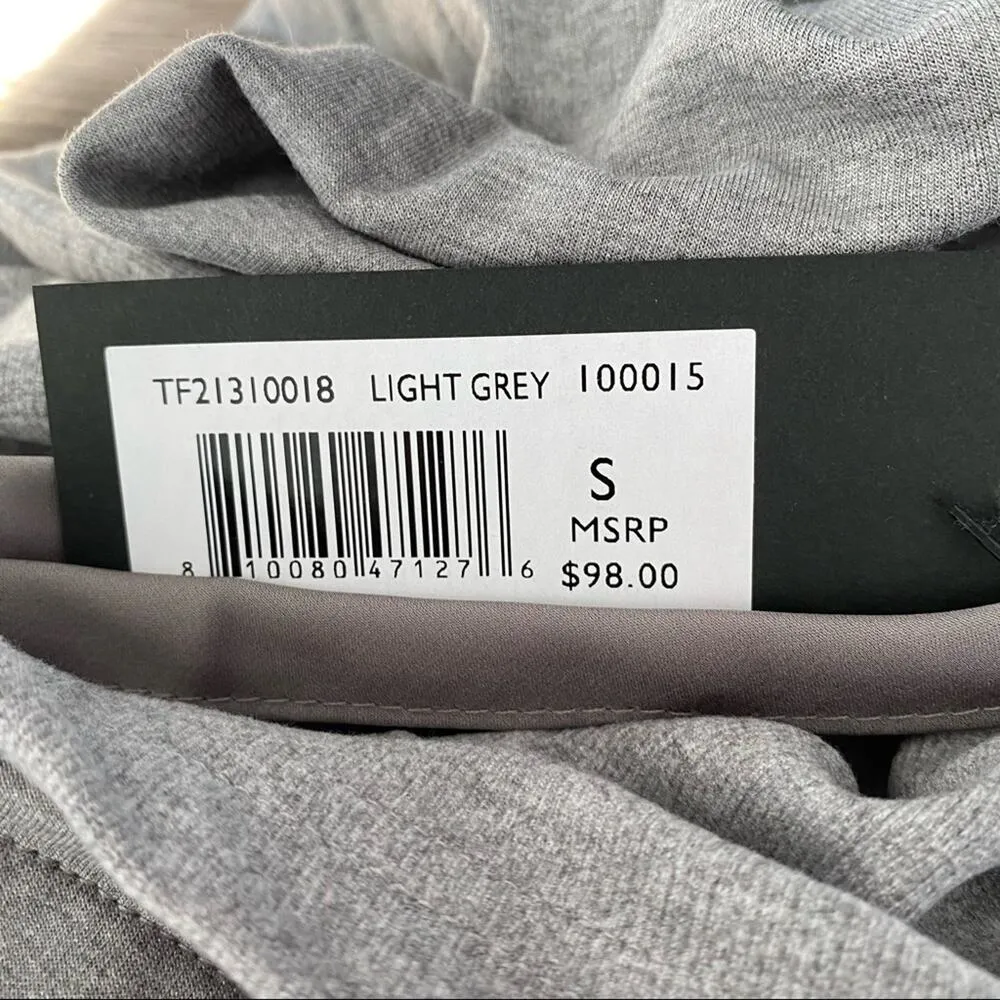 Tahari NWTs Light Gray Stretchy Soft Hoodie Sweatshirt small - Image 7