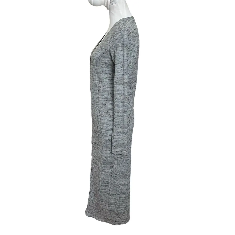 Hatch The Harper Cardigan Dress Gray Ribbed Sweater Women’s Size 1 US Small - Image 5