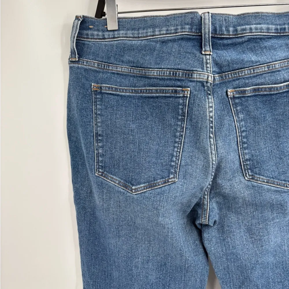 Madewell Women's Raw Hem Kick Out Cropped casual blue denim Jeans size 20(35) - Image 10
