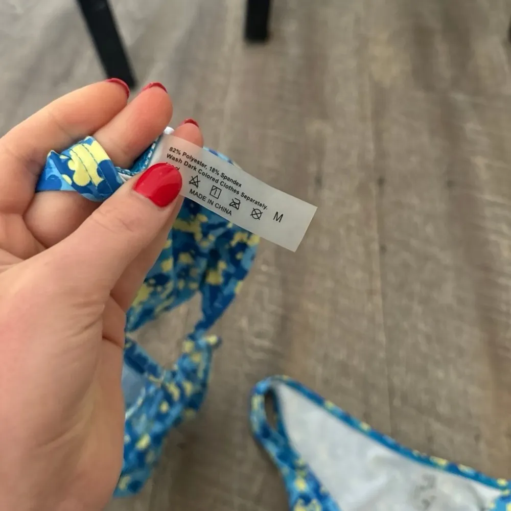 NWOT SHEIN Blue and Yellow Bikini Bikini - Image 5