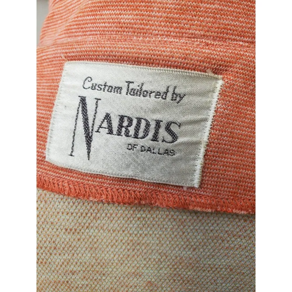 Vintage Nardis of Dallas Women's Long Sleeve Buttons Front Casual jacket Size XL Orange - Image 9