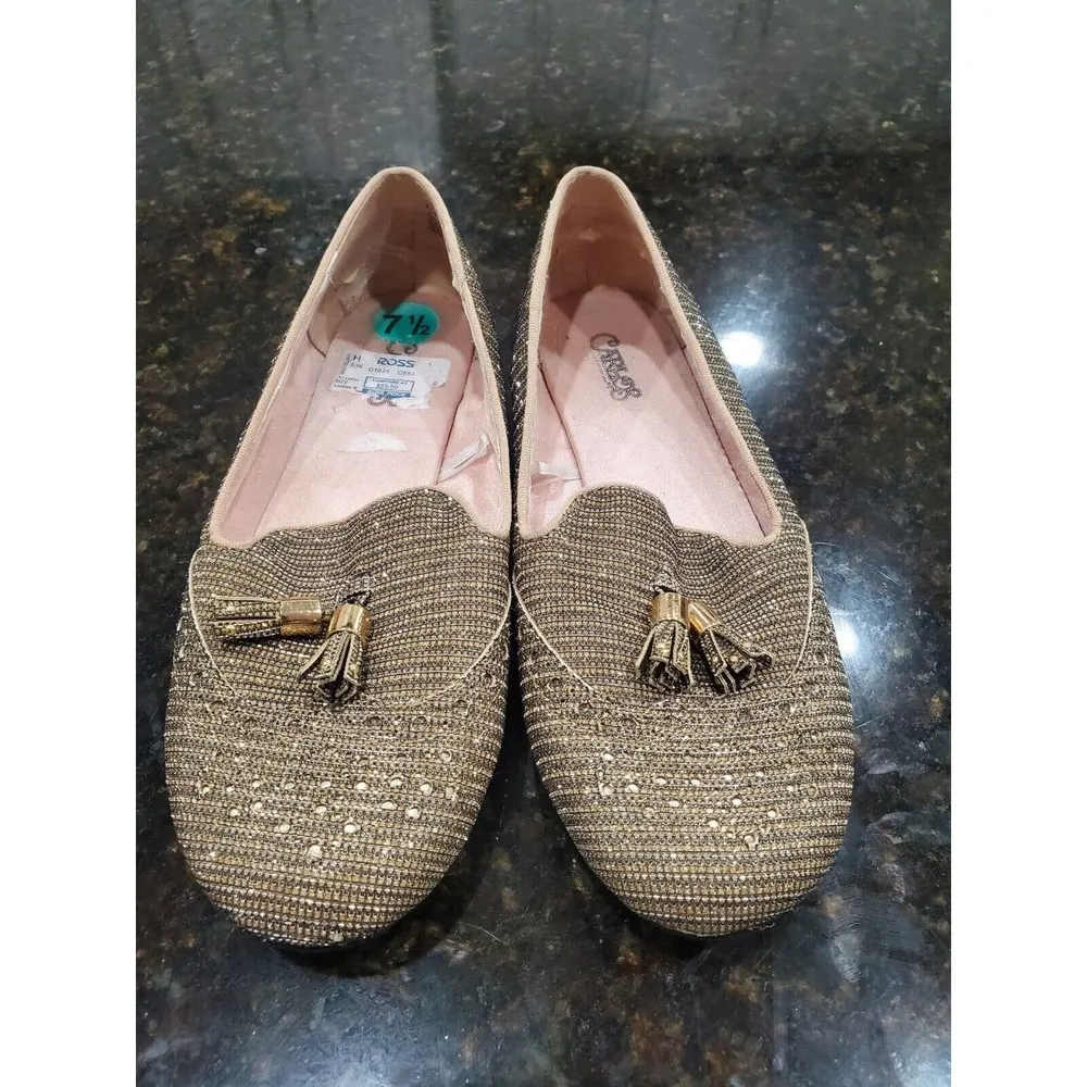 Carlos Santana Women's Metallic Upper Casual Closed Toe Flats Shoes Size 7.5 - Image 12