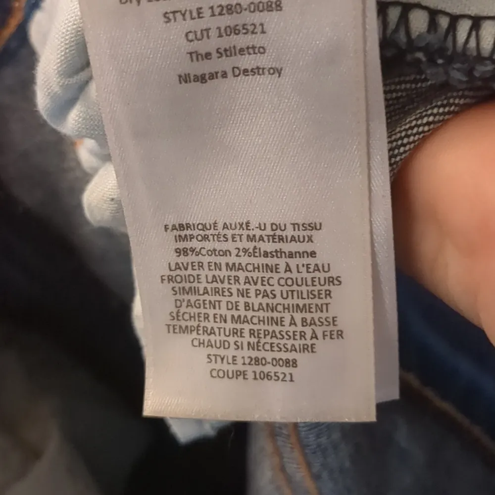 Current/Elliott the stiletto distressed jeans size 28 - Image 7