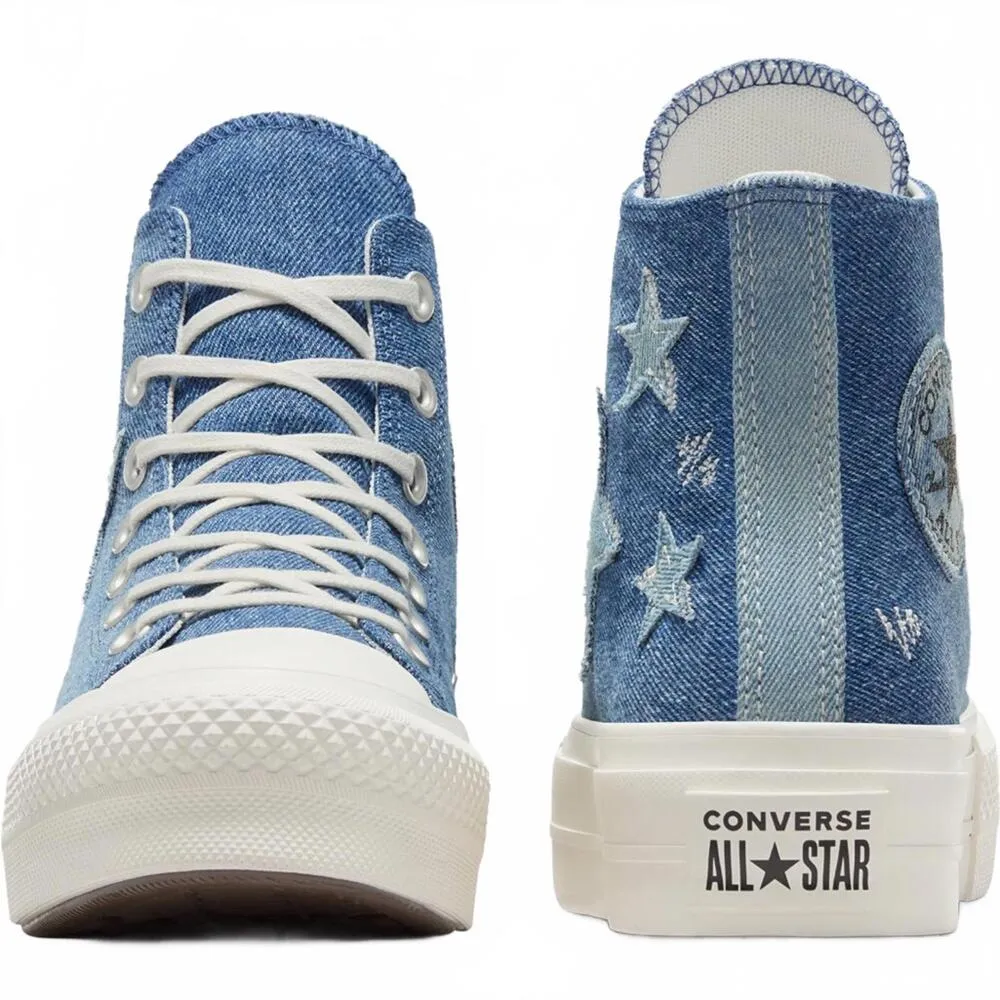 Converse Chuck Taylor All Star Lift Denim High Top Sneaker Navy / Egret - Image 5