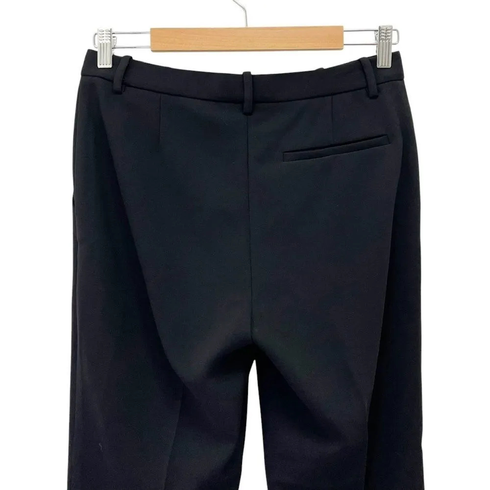 Theory Cropped Slim Pant Black Admiral Crepe Classic Dress Pants Women’s Size 2 - Image 8