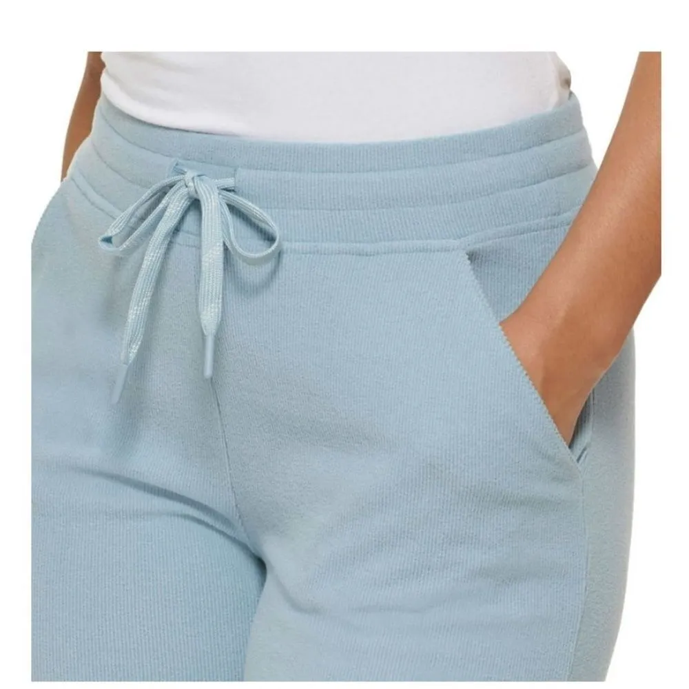 Andrew Marc  NY  Drawstring Soft Ribbed Active Pants Joggers, Blue,Small, NWT - Image 3