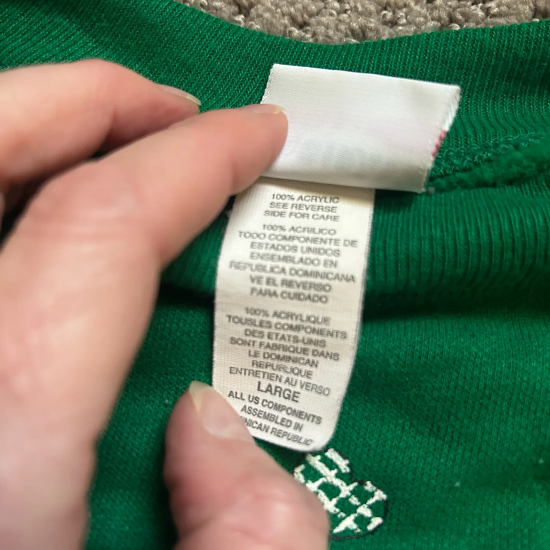 Vintage Scottie dog 80s Holiday crewneck Size Large Green - Image 5